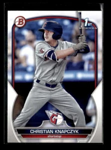 2023 Bowman Draft Paper Christian Knapczyk Guardians 1st #BD-180 5 Card Lot - Picture 1 of 2