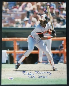 Eddie Murray Baltimore Orioles PSA/DNA signed 11x14 authentic photo autograph - Picture 1 of 3