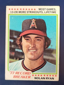 Tarjeta de béisbol 1978 Topps #6 Nolan Ryan RB Angels bajo grado G/F/P - Imagen 1 de 2
