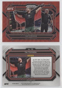 2023 Panini Prizm UFC Ruby Wave Prizm Tai Tuivasa #13