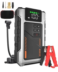 6000A Auto Starthilfe Jump Starter Ladegerät Powerbank KFZ mit Luftkompressor DE - Bild 1 von 10