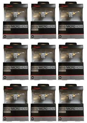 NEW 9-Pack Rocketfish Micro-HDMI-D & Mini-HDMI-C to HDMI Cable Adapter 4K HDTV - Image 1 of 3