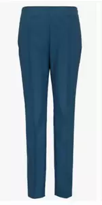 Pantaloni Akris ""Melissa"" Techno cotone verde acqua nuovi con etichette $795 - Foto 1 di 5