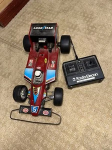 VINTAGE SHINSEI SPECIAL GOOD YEAR FORMULA 1 RACER 5 INDY CAR WITH REMOTE parachu - Picture 1 of 24
