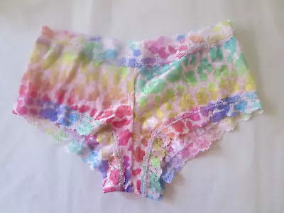HANKY PANKY #SIGNATURE LACE BOYSHORT PANTIES, multicolor, PINK , XS,  NWOT, $32 - Image 1 of 4
