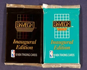 Lote paquete sellado de fábrica Skybox 1990-91/2 series 1 2 baloncesto sin abrir - Imagen 1 de 2