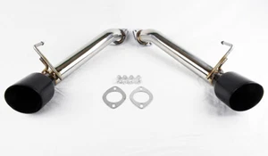 Gloss Black Straight Axle Back Muffler Exhaust for Nissan 370Z 2009-2021 - Picture 1 of 5