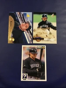 1993 & 1995 Pinnacle #336 #346 DANTE BICHETTE Lot 3 Rockies w 1994 Upper DECK 52 - Picture 1 of 1