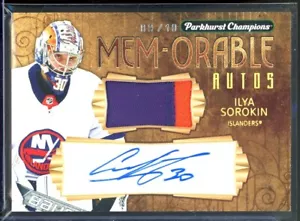 2023-24 Parkhurst Champions MEM-orable Autographs #MBAIS Ilya Sorokin 09/10 - Bild 1 von 2