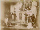 Photo Citrate Comédiens Théâtre Viet Nam Indochine Vers 1890