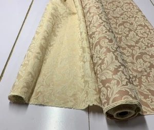CLASSIC DAMASK COTTON POLYESTER FABRIC : 137cm WIDE - #CHICAGO : $$8.00 p/m - Picture 1 of 9