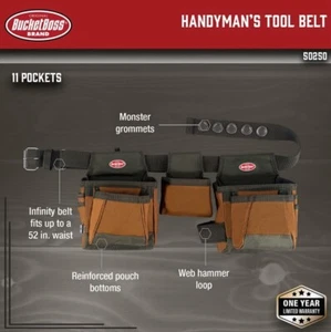 Bucket Boss HandyMan’s Tool Belt (50250) - Picture 1 of 8