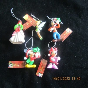 Lot Of 5 Disney Characters Christmas Decorations - Picture 1 of 11