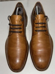Scarpe eleganti casual da uomo Gordon Rush Lee derby in pelle marrone noce taglia 9M usate in ottime condizioni - Foto 1 di 6