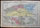 French Overseas Empire Colonies Algeria Guyana Martinique 1859 Delamarche map