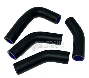 Yamaha RD350 YPVS LMC Silicone Coolant Hose Kit Matt Black Radiator Hose A4-15 - Picture 1 of 1