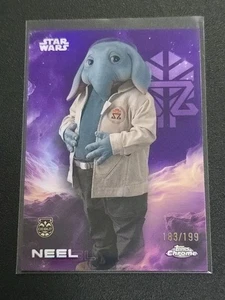2025 Topps Chrome Star Wars #137 NEEL Purple Refractor /199 - Picture 1 of 2