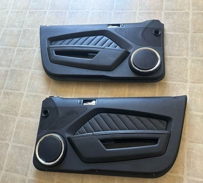 11-14 Ford Mustang GT Door Panels Pair W/ Speakers - Image 1 of 4
