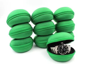 10 Watch Box Monoposto Green Internal Scratch Accessories Watches Promotion - Picture 1 of 8