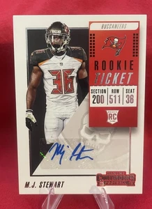 2018 Panini Contenders Rookie Ticket #260 MJ Stewart Rookie Auto - Picture 1 of 2