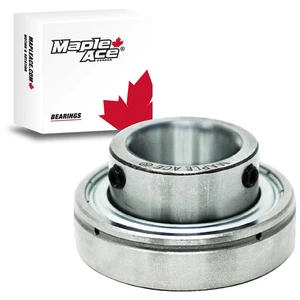 SB205-14 Insert Bearing 7/8" Bore, Spherical OD, Set Screws (Qty 1) - Picture 1 of 6