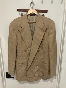 Blazer Polo Ralph Lauren Para Hombre Vintage Hecho en EE. UU., Tostado, Talla 44L - Imagen 1 de 4