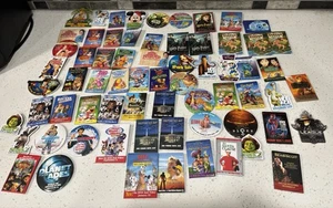 Disney & Others Movie DVD VHS Release Promo Pinback Buttons / Pins Lot Vintage - Picture 1 of 22