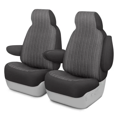 For Ford F-550 Super Duty 02-07 Duramax Tweed™ 1st Row Charcoal Custom Seat - Image 1 of 2