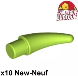Lego 10x Corne Barb Small dent teeth (Helmet Horn) vert citron/lime 53451 NEUF - Imagen 1 de 1