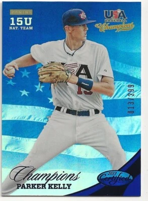 2013 Panini Champions Certified Blue Parker Kelly /299 #179 - Image 1 of 2