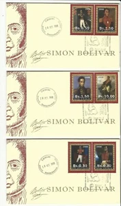 Venezuela: 2008; Scott 1689-7, set complete in 6 FDC, EBV1099 - Picture 1 of 2