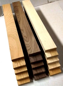 5 EACH: CUTTING BOARD KIT SANDED WALNUT, CHERRY, & MAPLE 16" X 2" X 3/4" - Picture 1 of 2
