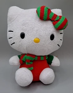 Ty Sanrio Hello Kitty Christmas Plush 6” Stuffed Animal Toy Lovey 2012 Holidays - Picture 1 of 9