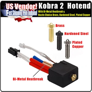 Anycubic Kobra 2 Kobra Hotend Upgrade Kit w/ biMetal Heatbreak & Nozzle Choice - Afbeelding 1 van 20