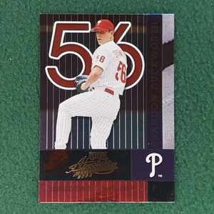 Brandon Duckworth Philadelphia Phillies 2002 Playoff Absolute Memorabilia #114 - Picture 1 of 2