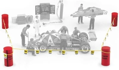 ACCESSORI SET DELIMITAZIONE PADDOCK F1 1/43 Brumm F096 - Immagine 1 di 2