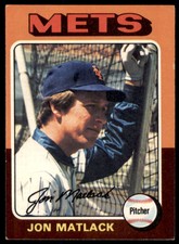 1975 Topps #290 Jon Matlack VG+ New York Mets