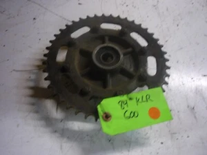 KAWASAKI  84 1984 KLR600 SPROCKET CARRIER REAR WHEEL HUB OEM - Picture 1 of 6