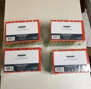 Designer's Image Plastic Multi Colored Clothespins Lot of 200, New - Picture 1 of 3