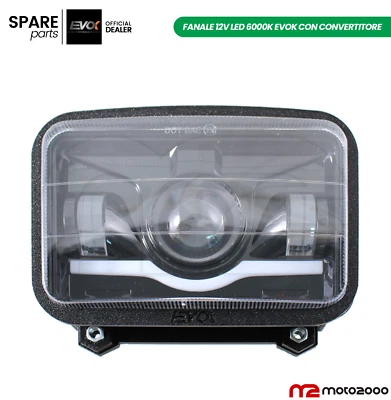 FARO FANALE ANTERIORE LUCE LED EVOK 6000K PLUG AND PLAY APE 50 TL3T TL4T TL6T - Immagine 1 di 4