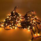 Halloween Candy Corn Colored String Lights Lot of 2 Sets Tested Working 10'