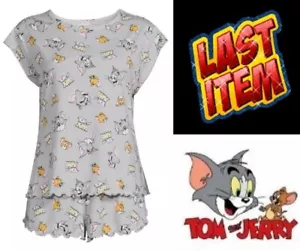 Warner Bros. Women's  SIZE XS 0-2 Plus Tom and Jerry Top, Shorts Pajama Set, 3 - Picture 1 of 23