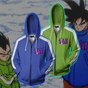 Anime 3D Print Hoodie Sweatshirt Zip Up Jacket