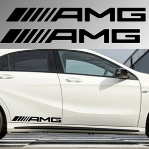 Adesivi auto AMG MERCEDES compatibili tuning per fiancate laterali racing A44 - Imagen 1 de 1