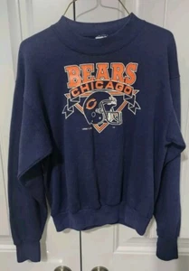 Chicago Bears Vintage NFL Logo 7 Inc Crewneck Sweatshirt 90s Blue XL (18-20) Kinder - Bild 1 von 12