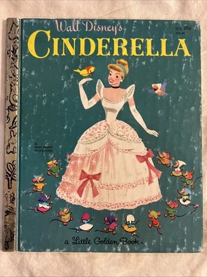 Vintage A Little Golden Book Disney’s Cinderella 103-43  .89 1982 #3861 - Image 1 of 4