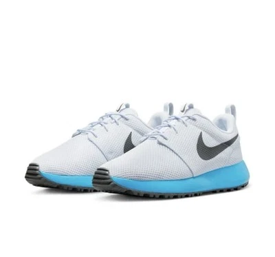 Nuevos zapatos de golf Nike talla 13 para hombre sin clavos Roshe G Next Nature gris/azul DV1202-004 Foto 1 de 4