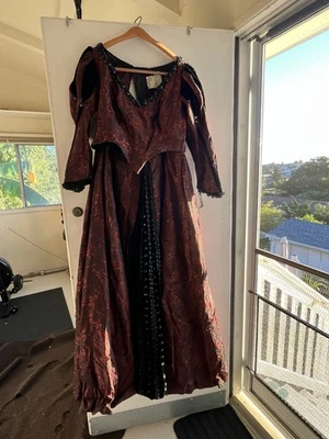 Ladies 32” Waist (up to 41” bust) SF Opera Victorian Dress Costume Red And Black - Image 1 of 4