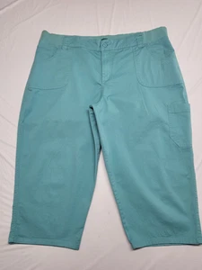 Pantaloni Riders By Lee Capri donna 18W vita comoda cargo con pannello pancia 40 x 20 - Foto 1 di 14