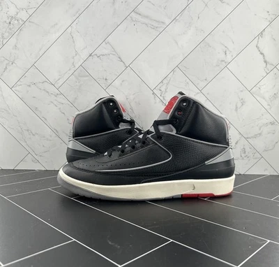 Nike Air Jordan 2 retrô preto cimento tamanho 9 DR8884-001 - Imagem 1 de 4